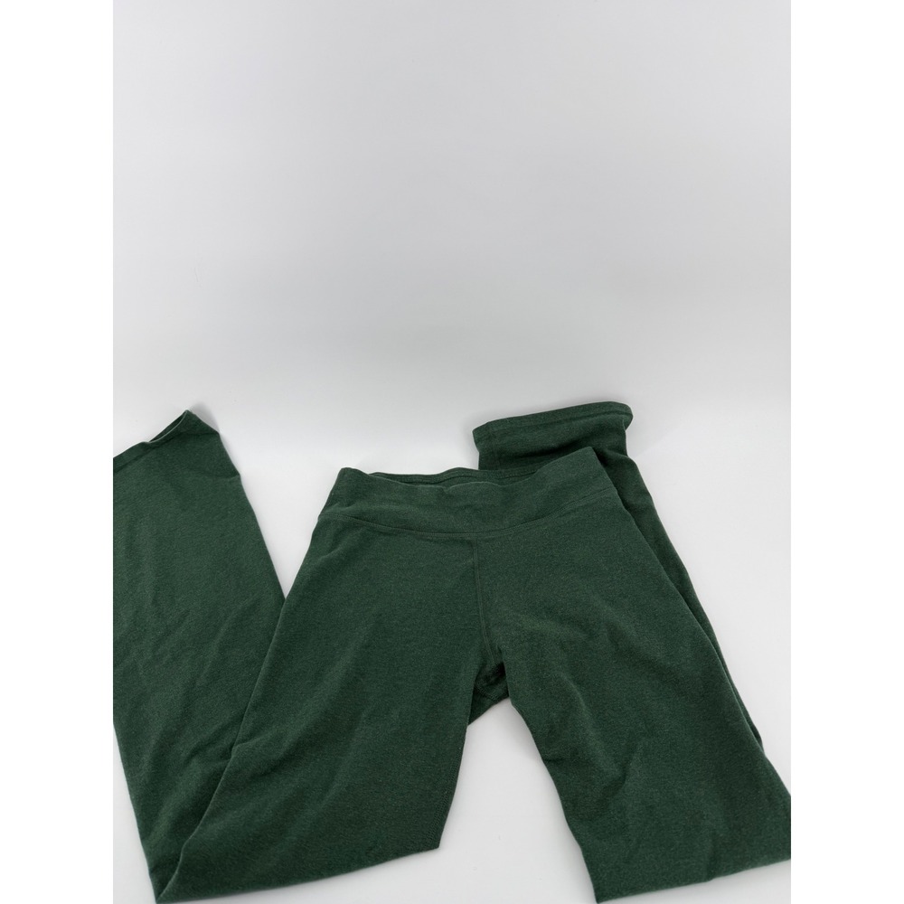Pact Organic Cotton Flare Leggings Womens Small Green Heather Yoga Pants Bootcut